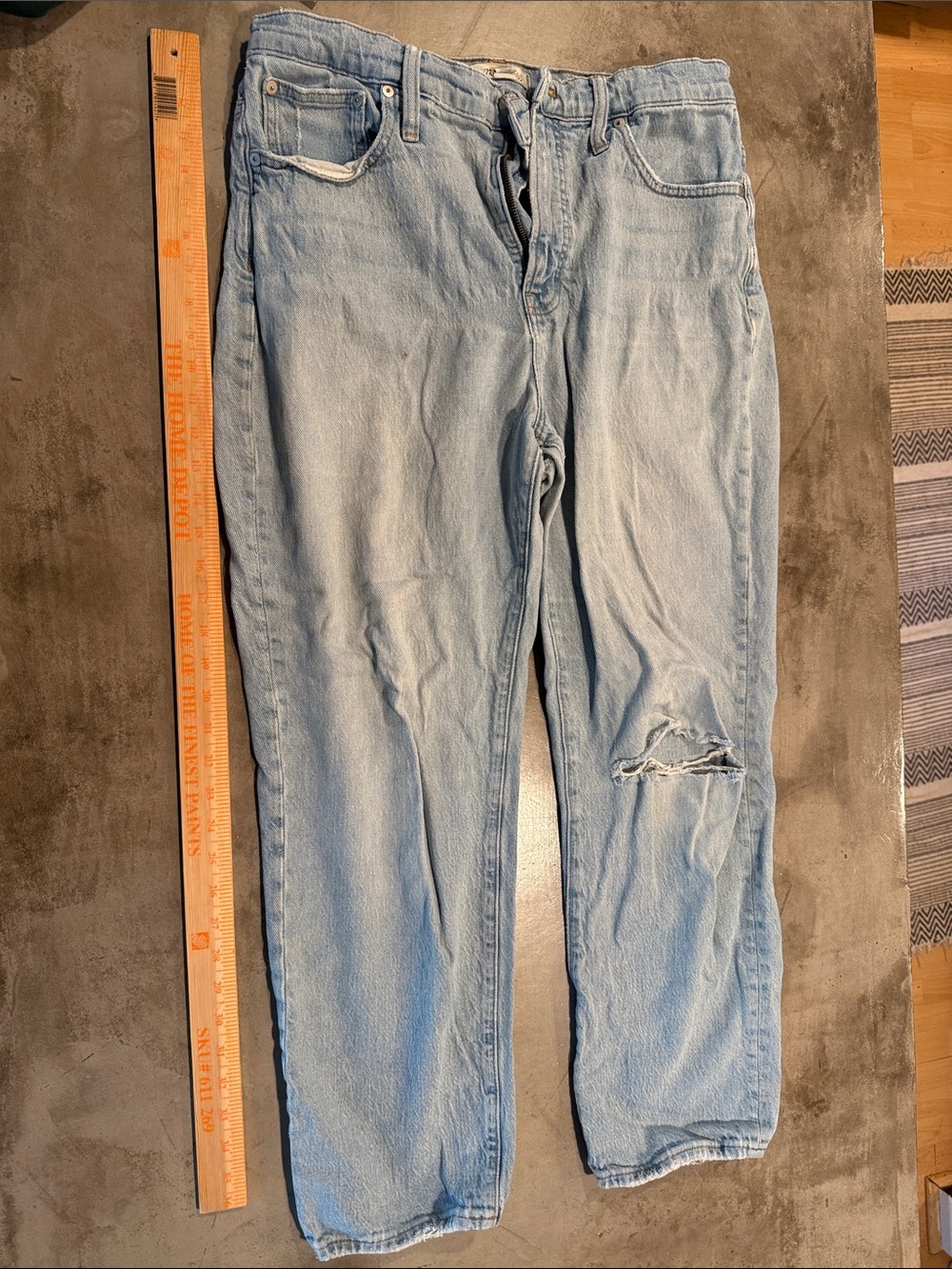 Madewell Light Blue Straight Leg Jeans